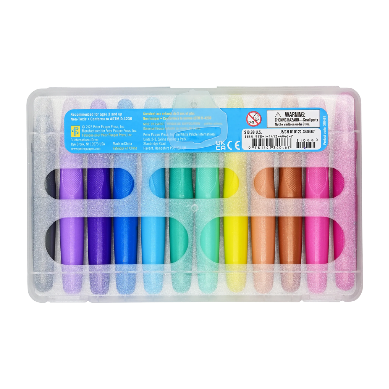 Peter Pauper Studio Series Junior Shimmer Gel Crayons (12/Pack)