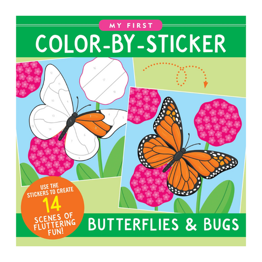 Peter Pauper My First Colour-By-Sticker Book - Butterflies & Bugs