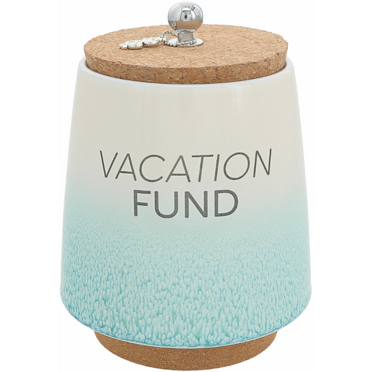 Pavilion 6.5" Ceramic Savings Bank - Vacation Fund