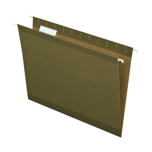 Pendaflex Legal Hanging File Folders - Green (25/Box)