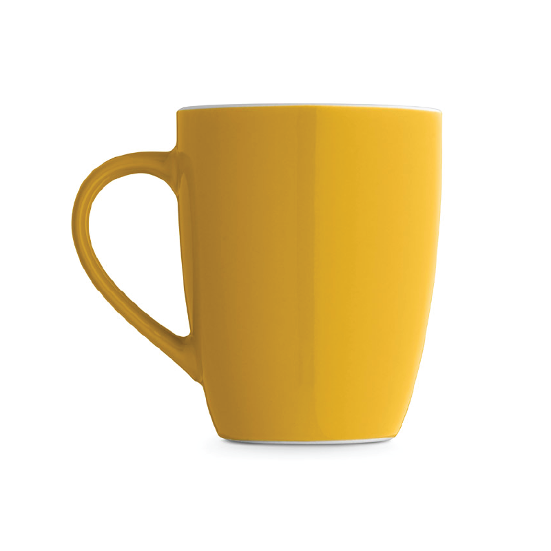 Personalised Cinander 12.5oz Ceramic Mug - Yellow
