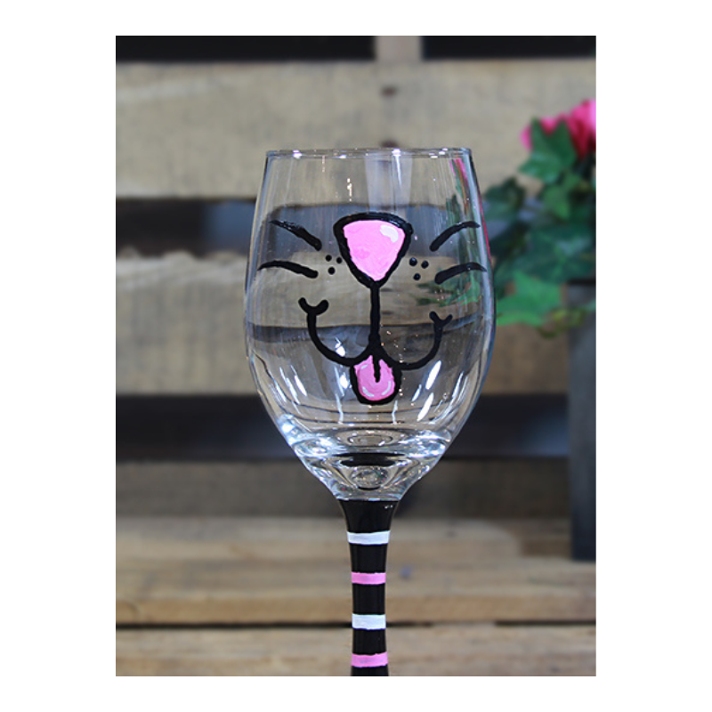 Tipsy - Wine Glass - Cat Nose