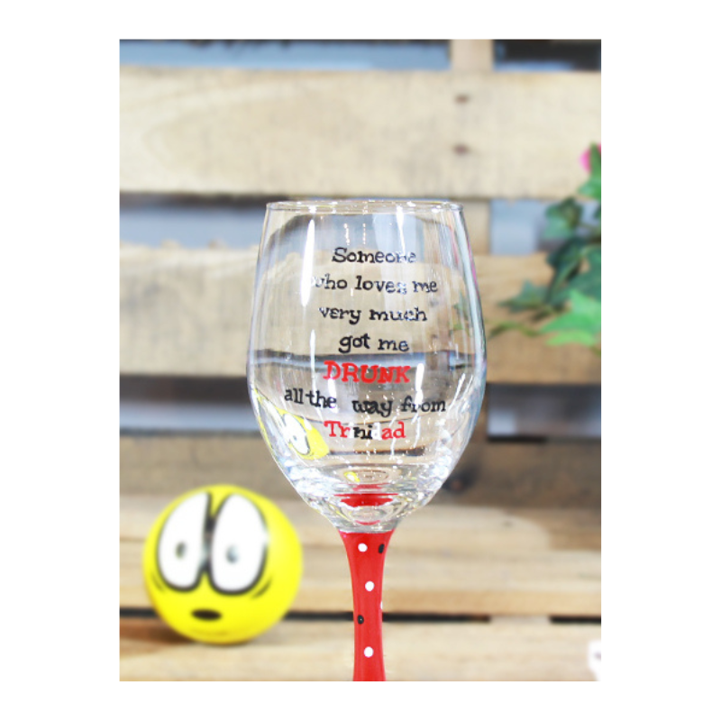 Tipsy - Wine Glass - Drunk Cliche