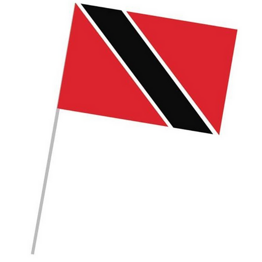 Trinidad & Tobago Handheld Flag On Pole