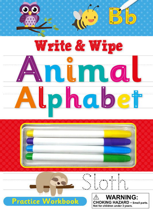 Wonderbox Write & Wipe Book - Animal Alphabet