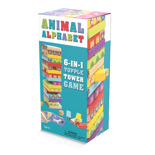 Wonderbox Animal Topple Tower Game
