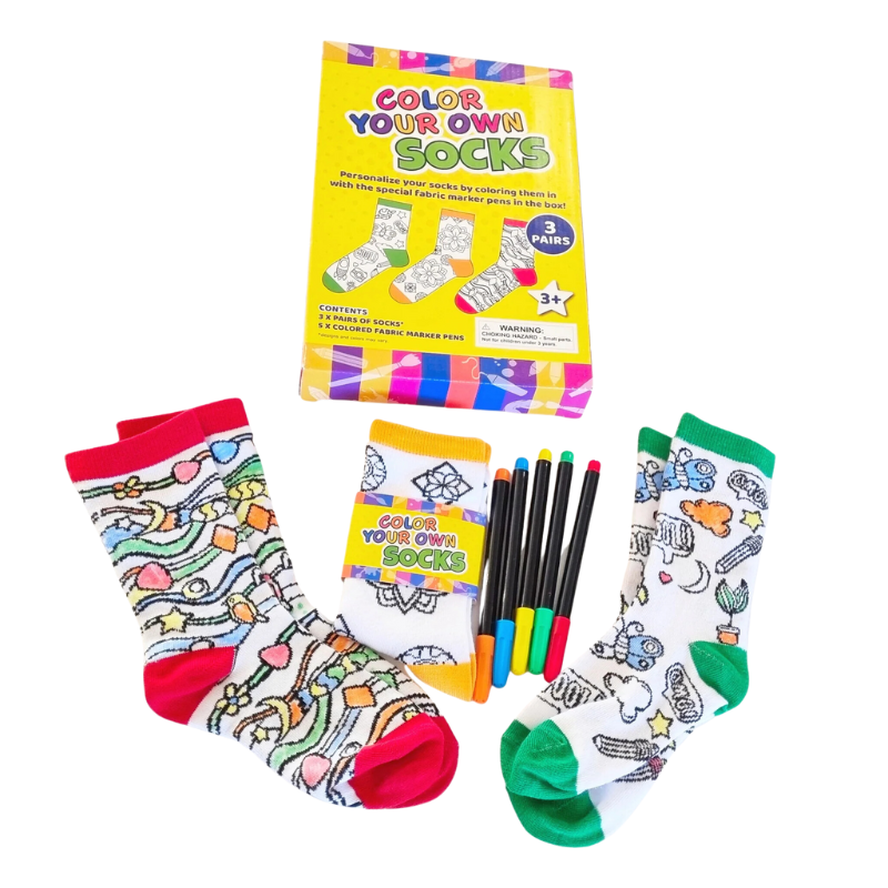 Wonderbox Colour Your Own Socks