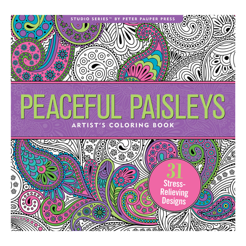 Peter Pauper Peaceful Paisleys Artist's Colouring Book