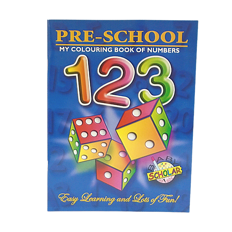 123 Numbers Preschool Colouring Book