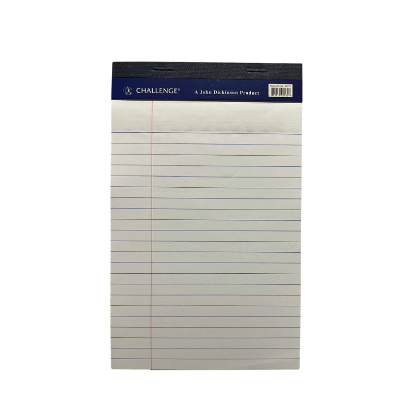 Challenge White Margin Perforated Legal Pad - 5" x 8"