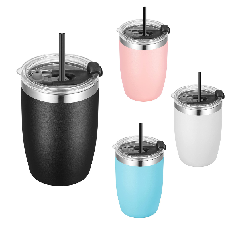 12oz Vegond Stainless Steel Insulated Tumbler with Straw