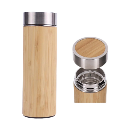 15oz Bamboo Water Bottle with Infuser