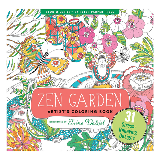 Peter Pauper Zen Garden Artist's Colouring Book