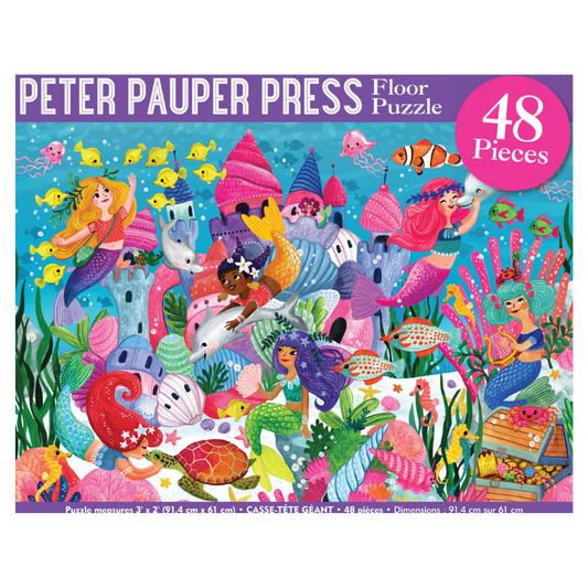 Peter Pauper Mermaid Adventure 48 Piece Kids' Floor Puzzle