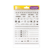 Load image into Gallery viewer, Peter Pauper Dot Journaling Clear Stamp Set
