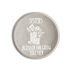 Load image into Gallery viewer, Pavilion 5&quot; Cement Keepsake Dish - Sisters
