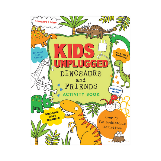 Peter Pauper Kids Unplugged Dinosaurs & Friends Activity Book