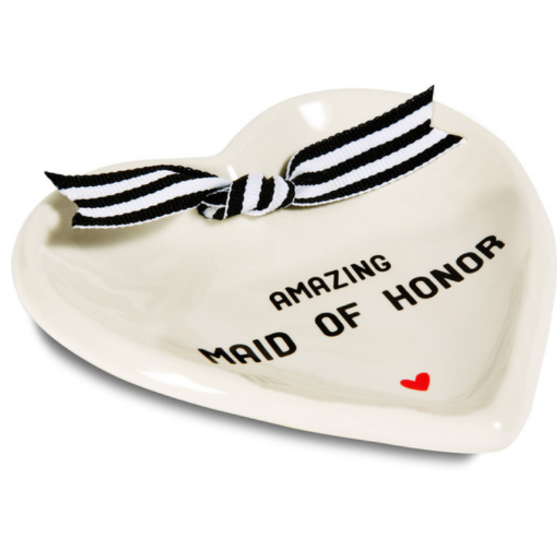 Pavilion Heart-Shaped Keepsake Dish - Maid of Honour