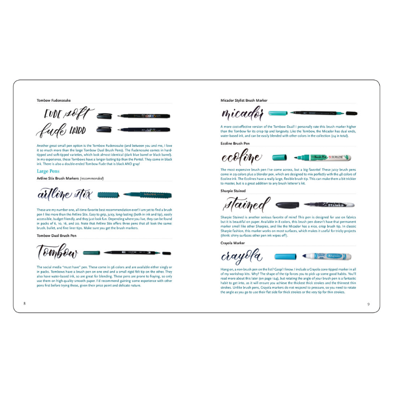 Peter Pauper Brush Lettering From A to Z