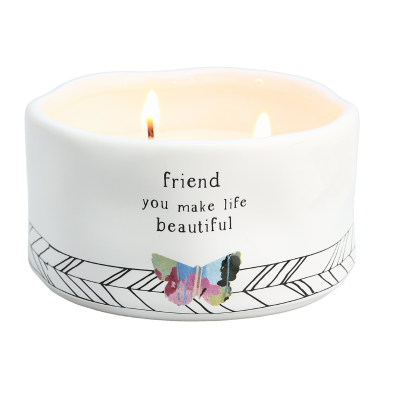 Pavilion 8oz Candle - Friend You Make Life Beautiful