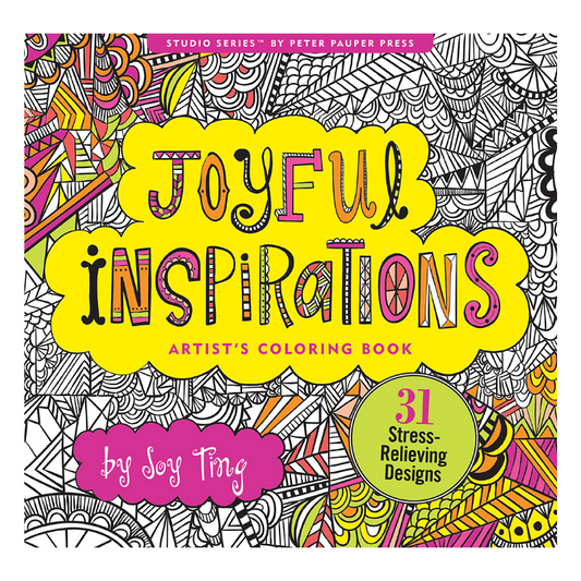Peter Pauper Joyful Inspiration Artist's Colouring Book