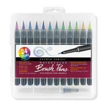 Load image into Gallery viewer, Peter Pauper Studio Series 24 Piece Watercolour Brush Pen Set
