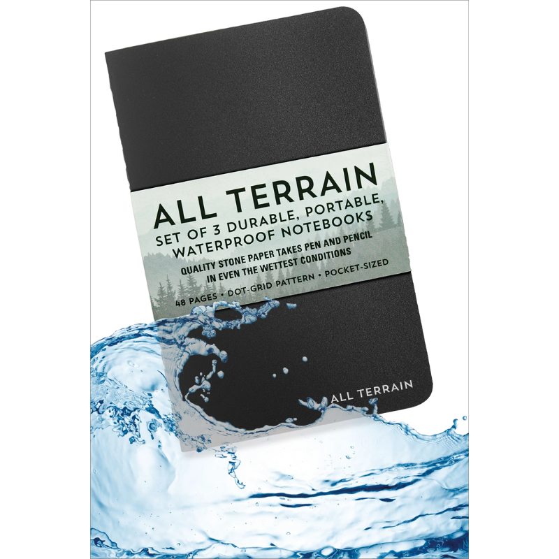 Peter Pauper All Terrain 3pc Waterproof Notebook Set