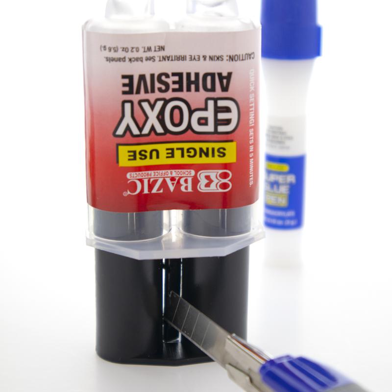 BAZIC 0.2 Oz / 5.6g Quick Setting Epoxy Glue w/ Syringe Applicator