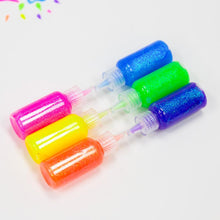 Load image into Gallery viewer, BAZIC 0.67 FL OZ (20 ml) 6 Neon Color Glitter Glue
