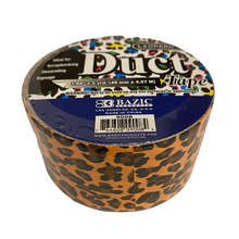 BAZIC Printed Duct Tape Leopard Pattern 1.88 X 5 Yards, 24-Pack 