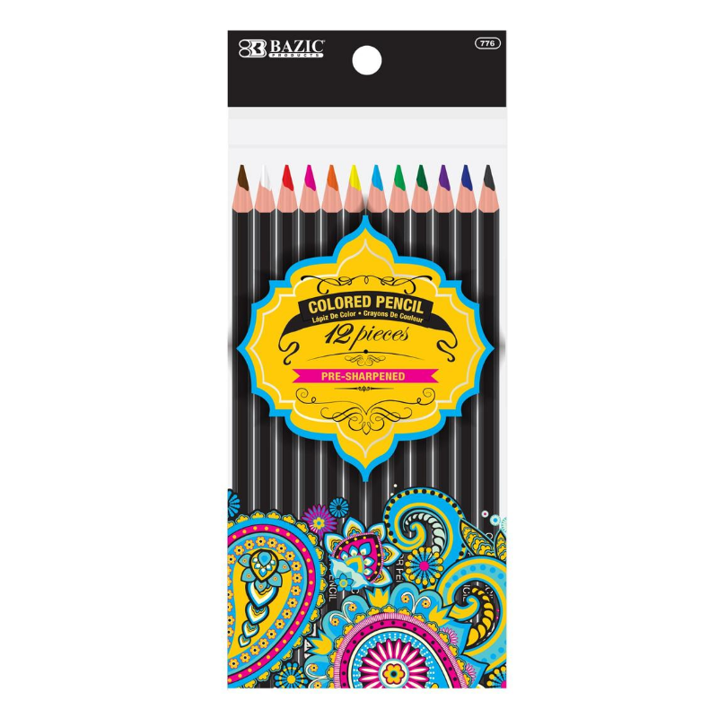 BAZIC 12 Coloured Pencil Designer Series