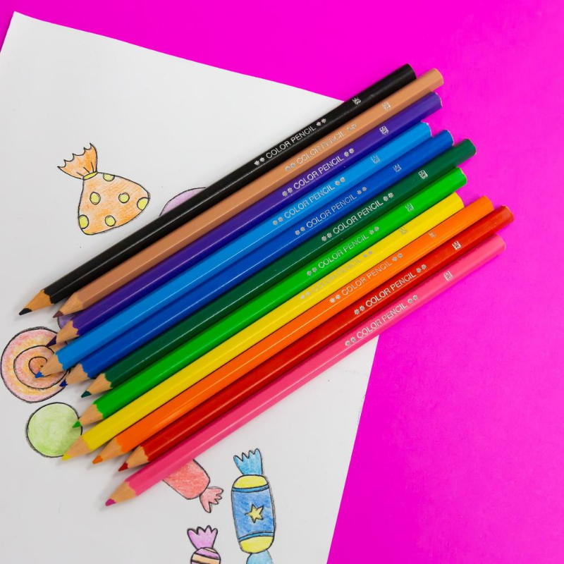 BAZIC 12 Coloured Pencils