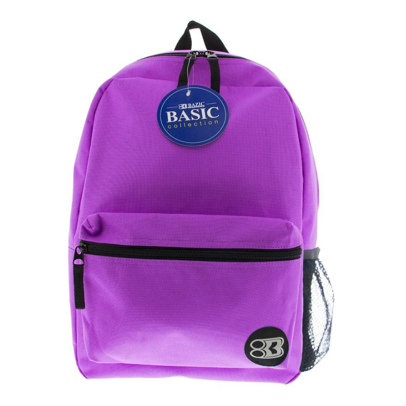 BAZIC 16" Basic Backpack - Purple