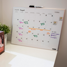 Load image into Gallery viewer, BAZIC 16&quot; X 20&quot; Aluminium Framed Magnetic Dry Erase Calendar
