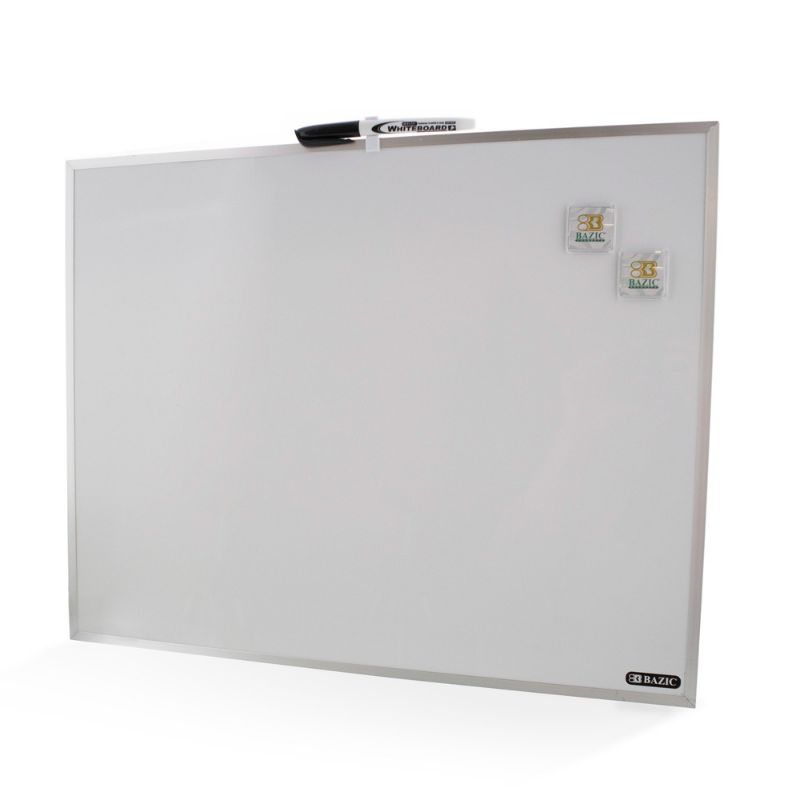 BAZIC 16" X 20" Aluminium Framed Magnetic Dry Erase Board