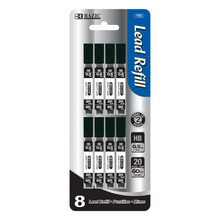 Load image into Gallery viewer, BAZIC 20 Pieces 0.5mm Mechanical Pencil Lead (8/Pack)
