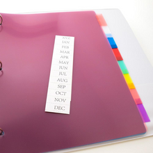Load image into Gallery viewer, BAZIC 3-Ring Binder Dividers w/ 8-Insertable Colour Tabs
