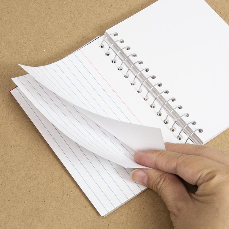 BAZIC 3" x 5" Spiral Bound Ruled White Index Card (50 Sheets)
