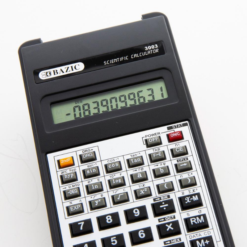 BAZIC 56 Function Scientific Calculator w/ Flip Cover