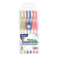Load image into Gallery viewer, BAZIC 6 Pastel Color Essence Gel Pen w/ Cushion Grip
