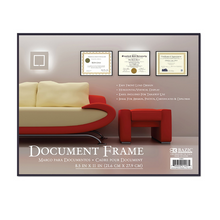Load image into Gallery viewer, BAZIC 8.5&quot; X 11&quot; Front Loading Document Frame w/ Glass Cover
