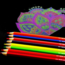 Load image into Gallery viewer, BAZIC 8 Neon Coloured Pencils
