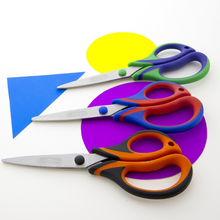 Load image into Gallery viewer, BAZIC 8&quot; Two-Tone Soft Grip Stainless Steel Scissors
