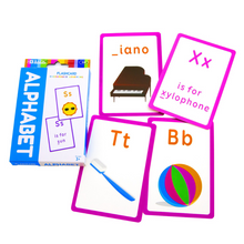 Load image into Gallery viewer, BAZIC Alphabet Preschool Flash Cards (36/Pack)
