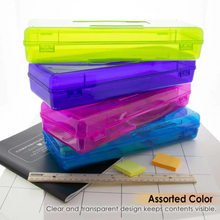 Load image into Gallery viewer, BAZIC Bright Colour Ruler Length Multipurpose Utility Box / Pencil Case
