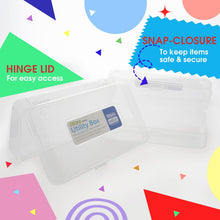 Load image into Gallery viewer, BAZIC Clear Plastic Multipurpose Utility Box / Pencil Case
