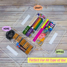 Load image into Gallery viewer, BAZIC Clear Ruler Length Multipurpose Utility Box / Pencil Case
