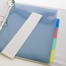 Load image into Gallery viewer, BAZIC 3-Ring Binder Dividers w/ 5-Insertable Colour Tabs

