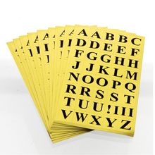 Load image into Gallery viewer, BAZIC Gold Foil Alphabet Label (378/Pack)
