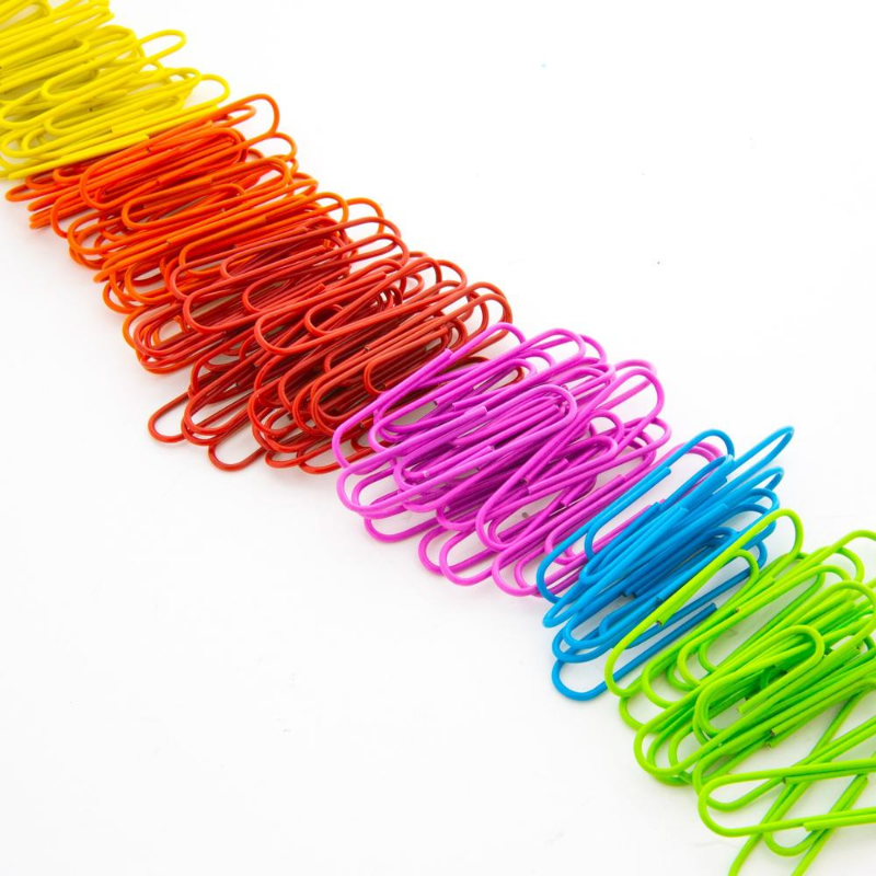 BAZIC Jumbo (50mm) Color Paper Clips (100/Pack)